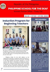 Induction Program for Beginning Teachers