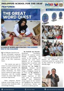 𝟐𝟎𝟐𝟓 𝐑𝐞𝐚𝐝𝐢𝐧𝐠 𝐌𝐨𝐧𝐭𝐡 𝐂𝐨𝐧𝐭𝐞𝐬𝐭: 𝐓𝐡𝐞 𝐆𝐫𝐞𝐚𝐭 𝐖𝐨𝐫𝐝 𝐐𝐮𝐞𝐬𝐭