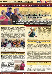 𝟓𝐭𝐡 𝐒𝐋𝐀𝐂 𝐨𝐧 𝐏𝐫𝐨𝐠𝐫𝐚𝐦𝐬 𝐚𝐧𝐝 𝐈𝐧𝐭𝐞𝐫𝐯𝐞𝐧𝐭𝐢𝐨𝐧𝐬 𝐟𝐨𝐫 𝐃𝐞𝐚𝐟 𝐋𝐞𝐚𝐫𝐧𝐞𝐫𝐬