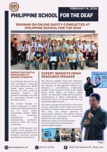 𝐒𝐞𝐦𝐢𝐧𝐚𝐫 𝐨𝐧 𝐎𝐧𝐥𝐢𝐧𝐞 𝐒𝐚𝐟𝐞𝐭𝐲 𝐂𝐨𝐧𝐝𝐮𝐜𝐭𝐞𝐝 𝐚𝐭 𝐏𝐒𝐃