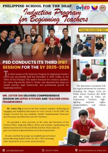 𝐓𝐡𝐢𝐫𝐝 𝐈𝐧𝐝𝐮𝐜𝐭𝐢𝐨𝐧 𝐏𝐫𝐨𝐠𝐫𝐚𝐦 𝐟𝐨𝐫 𝐁𝐞𝐠𝐢𝐧𝐧𝐢𝐧𝐠 𝐓𝐞𝐚𝐜𝐡𝐞𝐫𝐬 𝐒𝐞𝐬𝐬𝐢𝐨𝐧 𝐟𝐨𝐫 𝐒𝐘 𝟐𝟎𝟐𝟓-𝟐𝟎𝟐𝟔