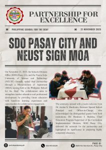 𝐒𝐃𝐎 𝐏𝐚𝐬𝐚𝐲 𝐂𝐢𝐭𝐲 𝐚𝐧𝐝 𝐍𝐄𝐔𝐒𝐓 𝐌𝐎𝐀 𝐒𝐢𝐠𝐧𝐢𝐧𝐠