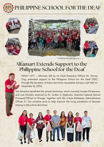 𝐀𝐥𝐟𝐚𝐦𝐚𝐫𝐭 𝐄𝐱𝐭𝐞𝐧𝐝𝐬 𝐬𝐮𝐩𝐩𝐨𝐫𝐭 𝐭𝐨 𝐏𝐡𝐢𝐥𝐢𝐩𝐩𝐢𝐧𝐞 𝐒𝐜𝐡𝐨𝐨𝐥 𝐟𝐨𝐫 𝐭𝐡𝐞 𝐃𝐞𝐚𝐟